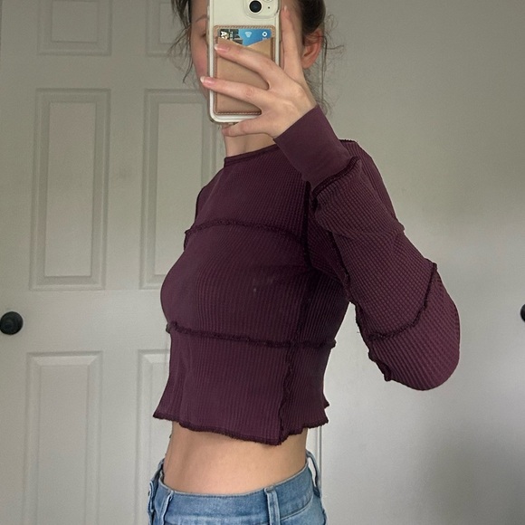 NEW purple waffle knit top - Urban Outfitters - Picture 4 of 4
